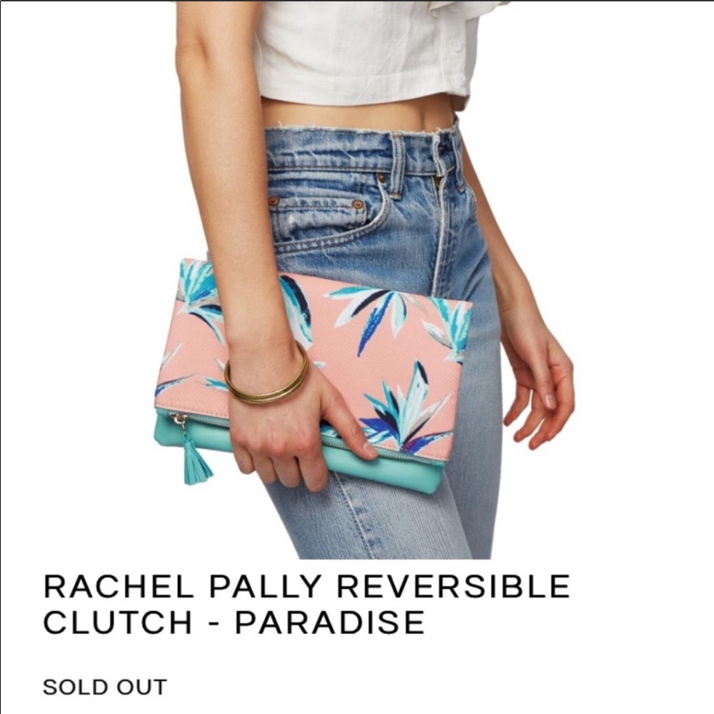 🎉HP🎉 Rachel Pally Vegan leather reversible clutc